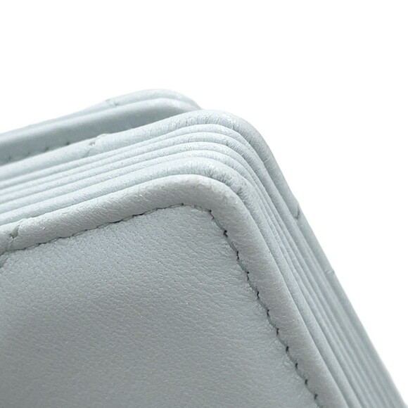 CHANEL Blue Lambskin Leather Wallet - Picture 9 of 16